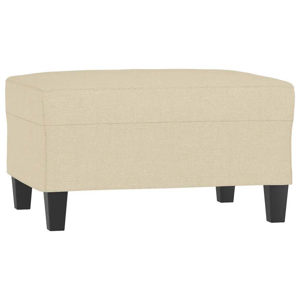 Set Divani 4 pz con Cuscini Crema in Tessuto