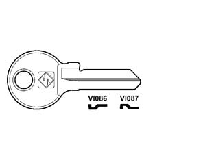 CHIAVI PER CILINDRI VIRO 5 SPINE PICCOLE- - VI086 DX - 50 pezzi SILCA