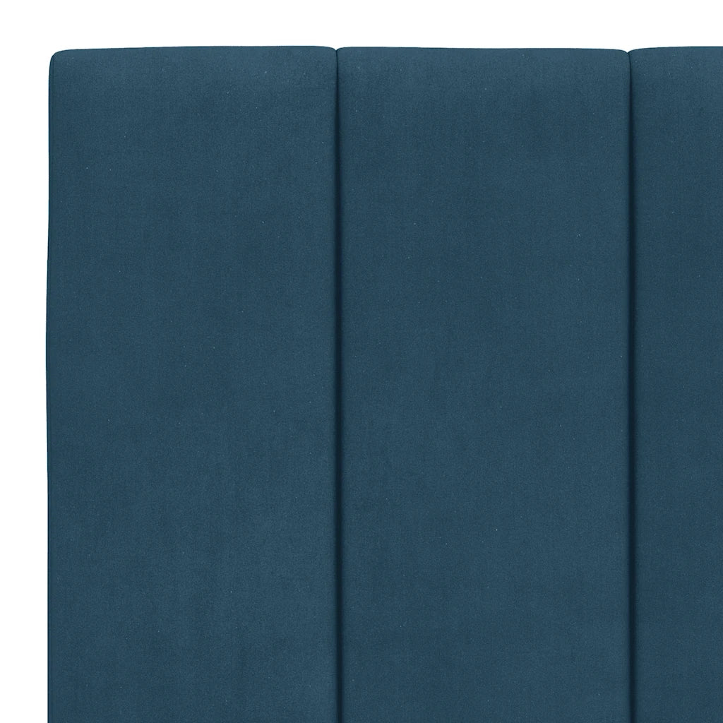 Letto con Materasso Hanko Blu 180x200 cm in Velluto 3208614