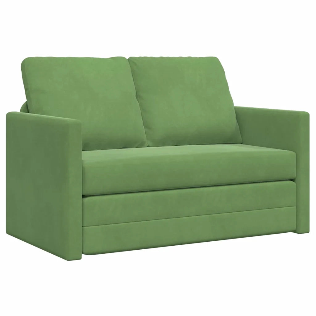 Divano letto Verde chiaro 204 x 122 x 60 cm Velluto 42007951