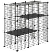 Recinto per Animali Domestici ¨C Minimal ¨C Nero 105x45x105 cm