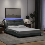 Giroletto con LED senza Materasso Hvar Grigio Chiaro 140x190 cm