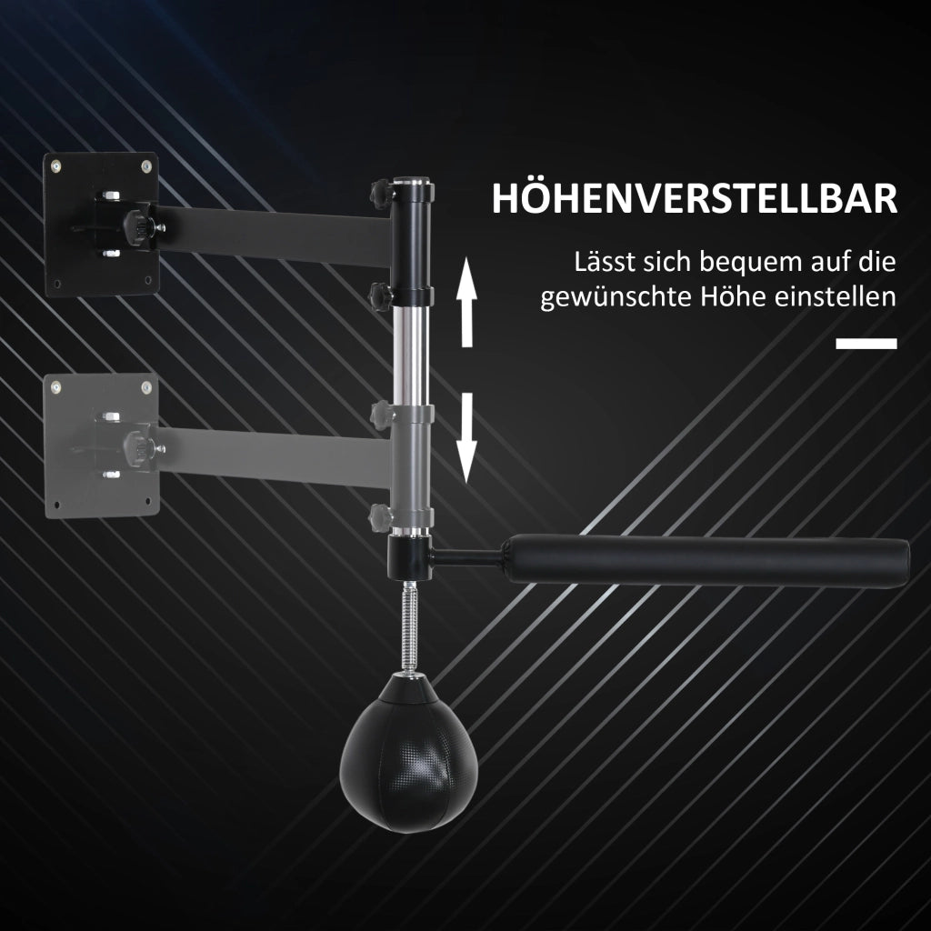 Struttura per Boxe con Speedball ¨C Xylo ¨C Palo Riflessi Rotante Regolabile Pieghevole Acciaio 79x72x20cm