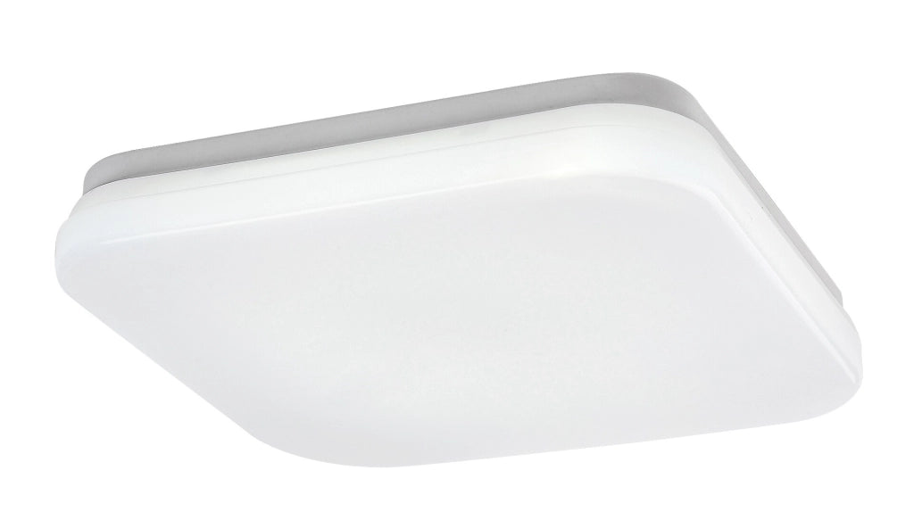 Plafoniera esterna LED quadrata bianca 24cm 12W IP44