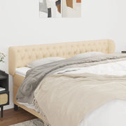Testiera ad Orecchio-Testata con Orecchie Crema 203x23x78/88 cm in Tessuto 577334