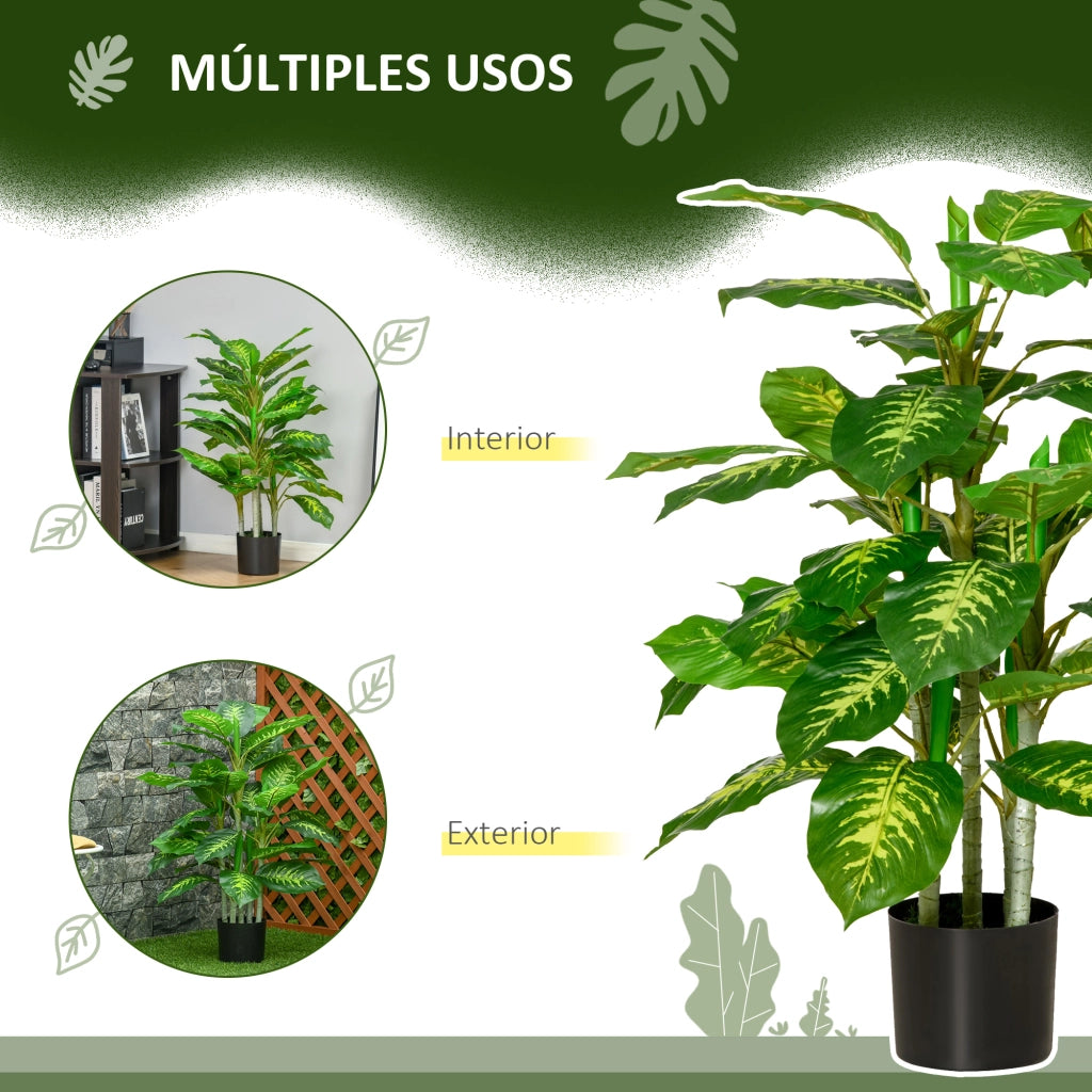 Pianta Artificiale Aglaonema ¨C Minimal ¨C 95 cm Verde