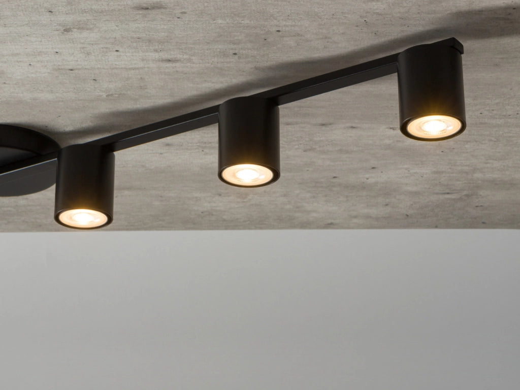 Plafoniera Sky nera moderna 5 spot GU10 25W Sigma Lighting