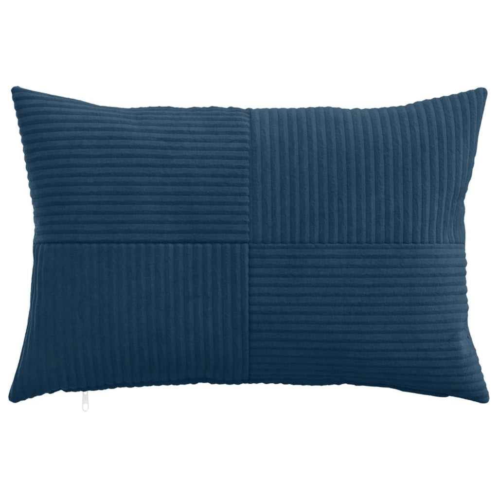 Federa 2 pcs ALMELO Blu navy 30 x 50 cm corduroy 913973