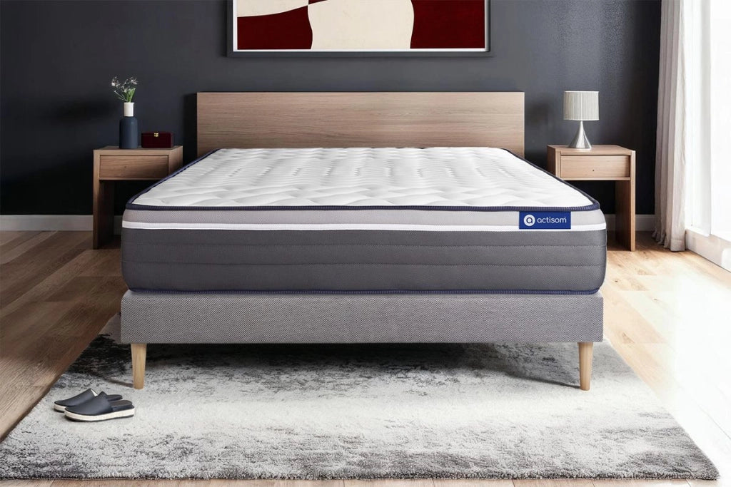 Kit rete e materasso Actilatex plus 135x190cm - Spessore : 26cm - Lattice e memory foam- molto rigido