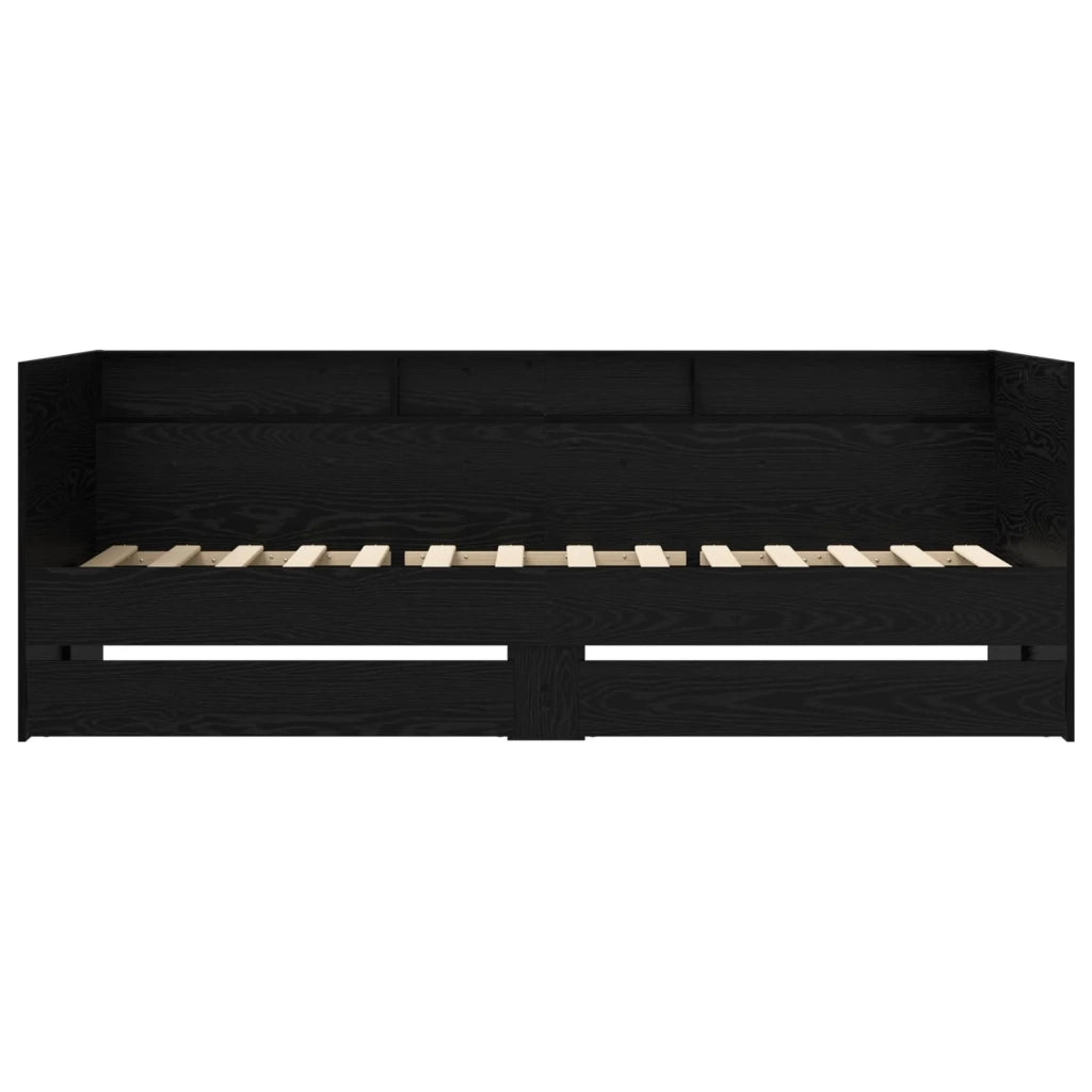 Daybed con cassetto Rovere Nero Legno ingegnerizzato 3429643