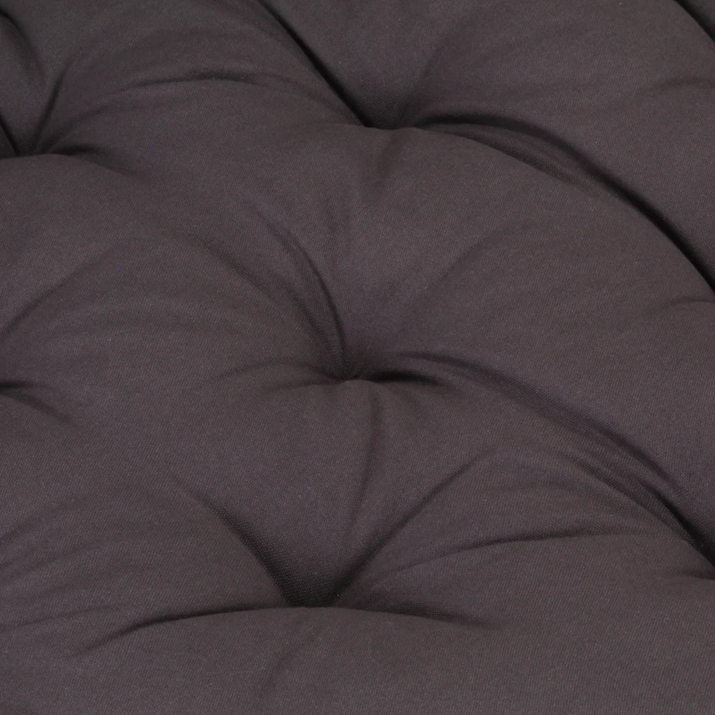 Cuscino per Pallet e Pavimento in Cotone 120x80x10 cm Antracite