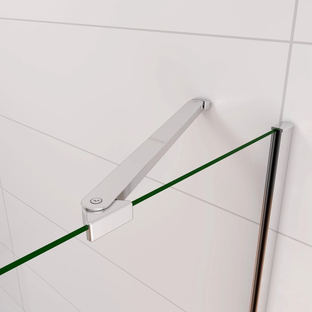 90x140cm Parete Doccia Sopravasca Angolare 2 Ante Pieghevoli con Parete Laterale 70 cm Vetro Temperato 6 mm Trasparente Anticalcare Cromato Lucido