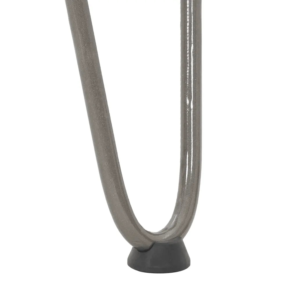 Gambe a forcina per tavolino 4 pz-Set di 4 Gamba per Tavolo in acciaio naturale 42 cm in acciaio massiccio 238730