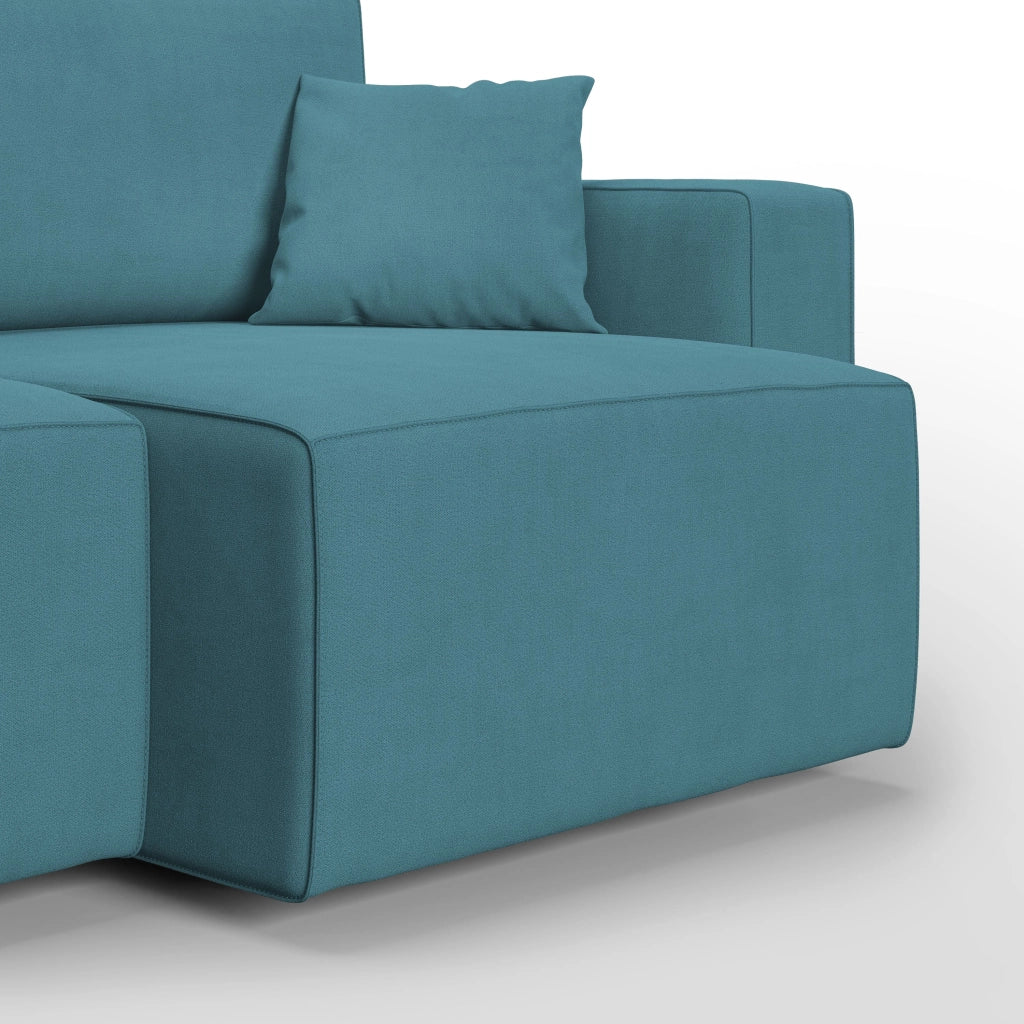 Morfeo Divano in tessuto impermeabile 215 cm azzurro