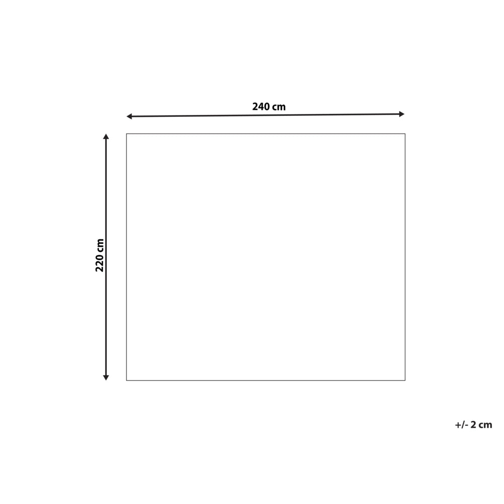 Copriletto in cotone bianco 220 x 240 cm con balza decorativa Camera da letto