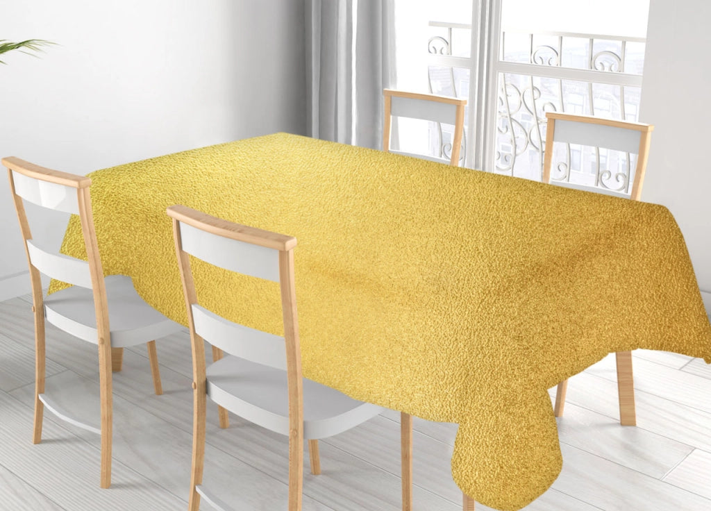 Tovaglia Natalizia Antimacchia Plastificata PVC Glitter Oro Proteggi Tavolo Natale - 140x500 - Glitter Oro