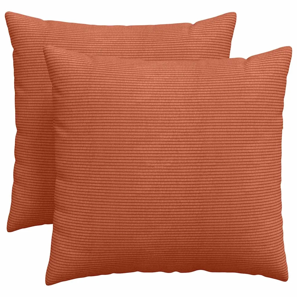 Cuscini da Divano 2 pcs Rosso Arancio 50 x 50 cm 42013996