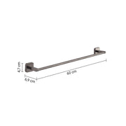 Portasalviette bagno 60 cm Tonga gun metal