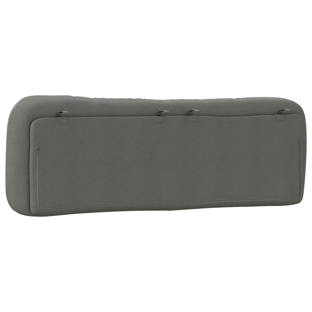 Cuscino Testiera Hvar Grigio Scuro 160 cm in Tessuto 374589