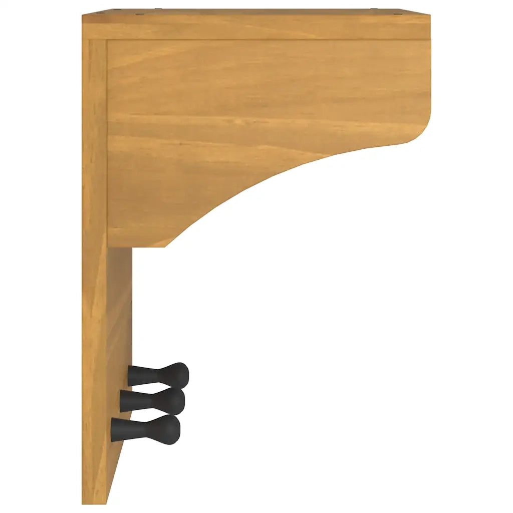 Appendiabiti da Parete SANDNES 43x30x42 cm in Legno di Pino 4010455