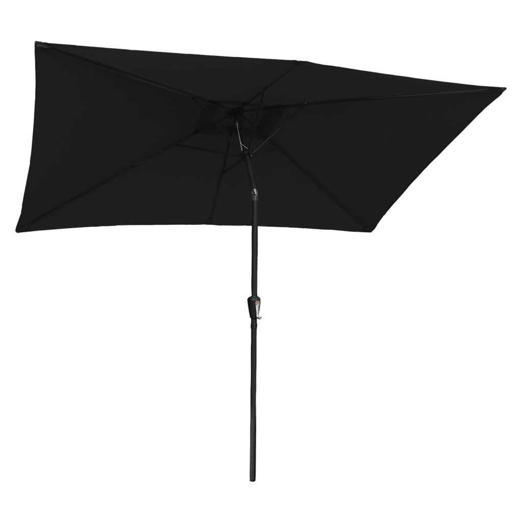 HAPUNAOmbrello rettangolare diritto 2x3m nero