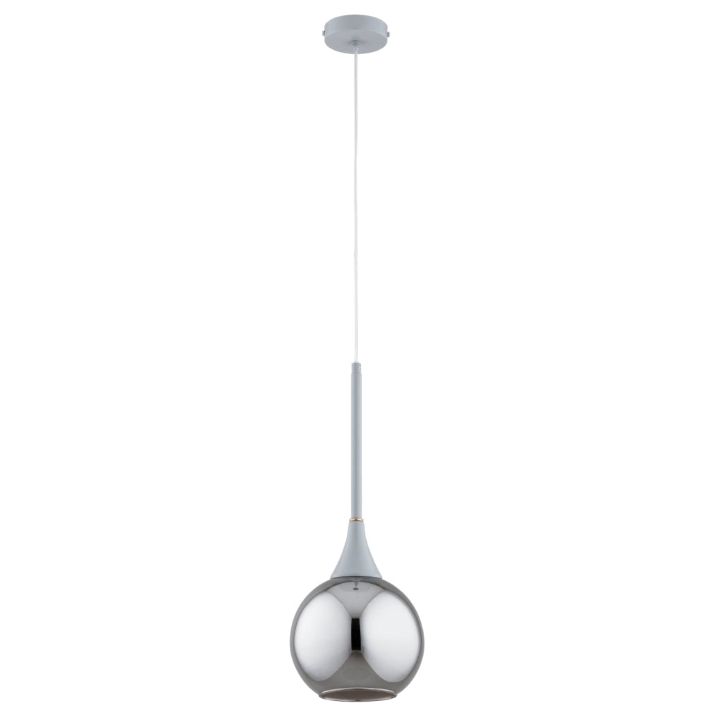 Lampada a sospensione grigio grafite oro E27 Lariko