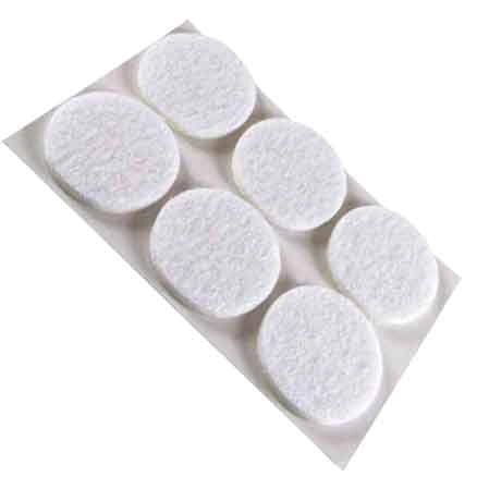 FELTRINI TONDI Ø 18 mm - Marrone - Blister 12 pezzi