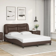 Giroletto senza Materasso Hvar Marrone 120x200 cm in Similpelle