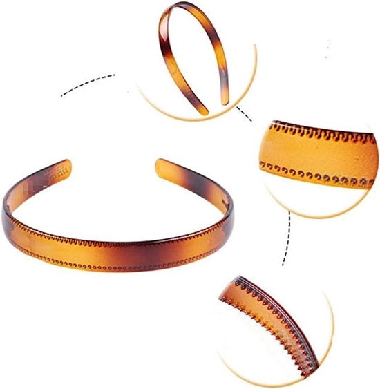 Set di 4 Fascette per Capelli in Plastica Resistente per Ragazze e Donne
