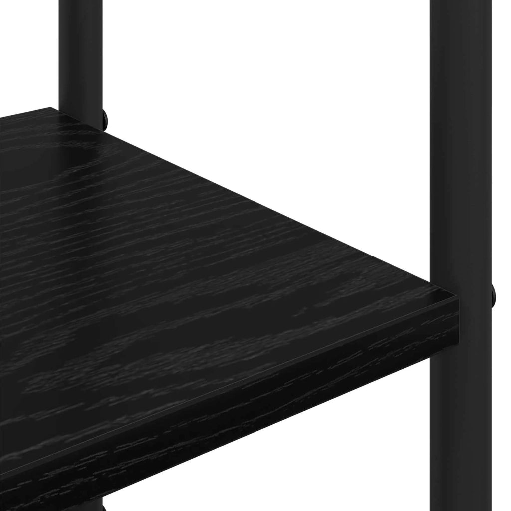 Appendiabiti con panca per scarpe Rovere Nero 8012038
