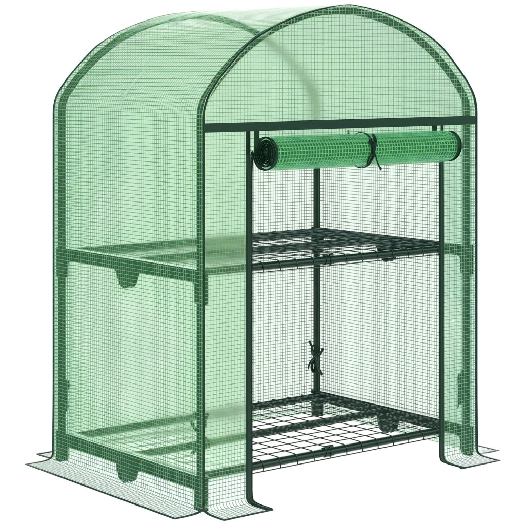 Serra da Giardino con Ripiani ¨C Minimal ¨C Verde, Metallo, 69x49x92cm