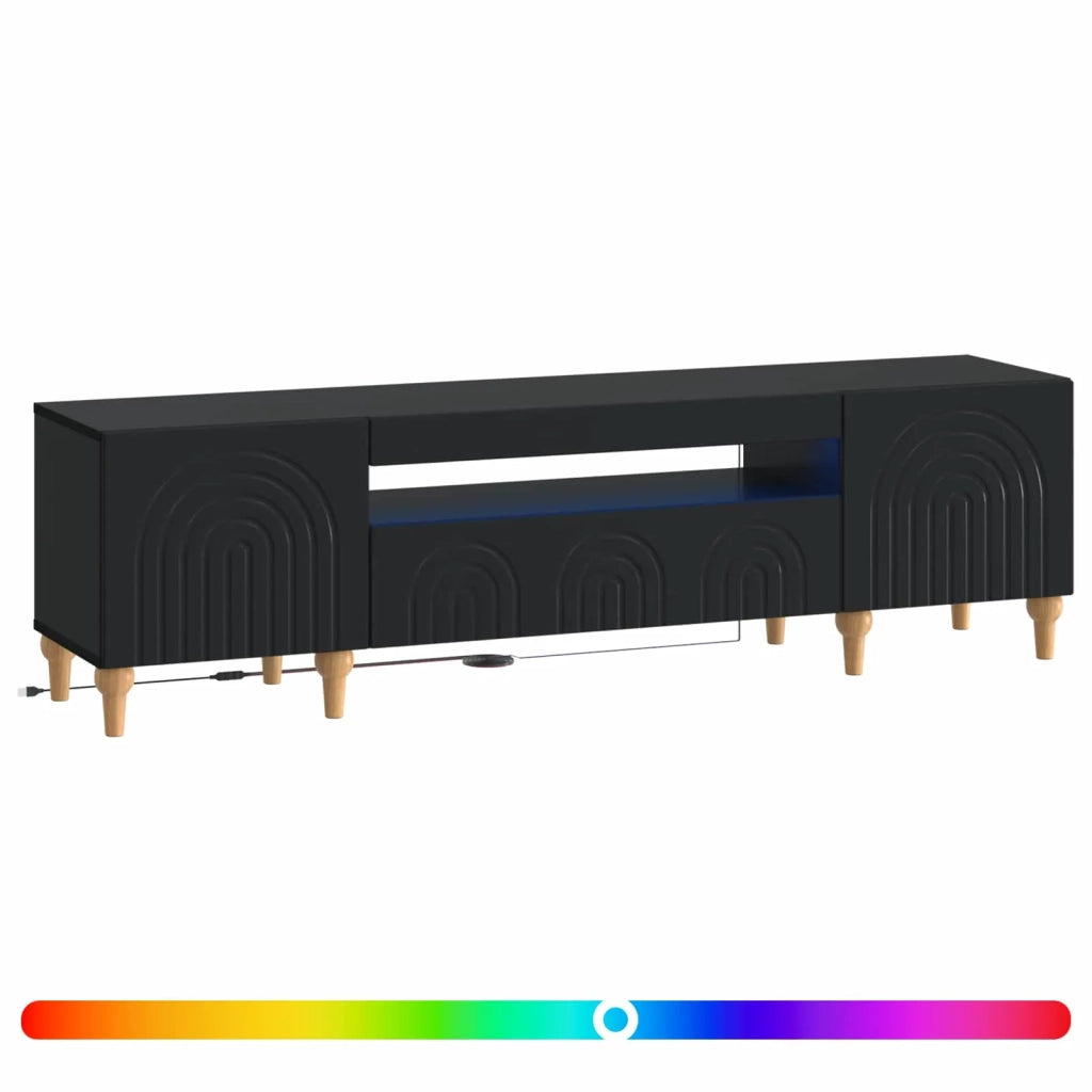 Mobile TV LED Nero Legno ingegnerizzato 896246