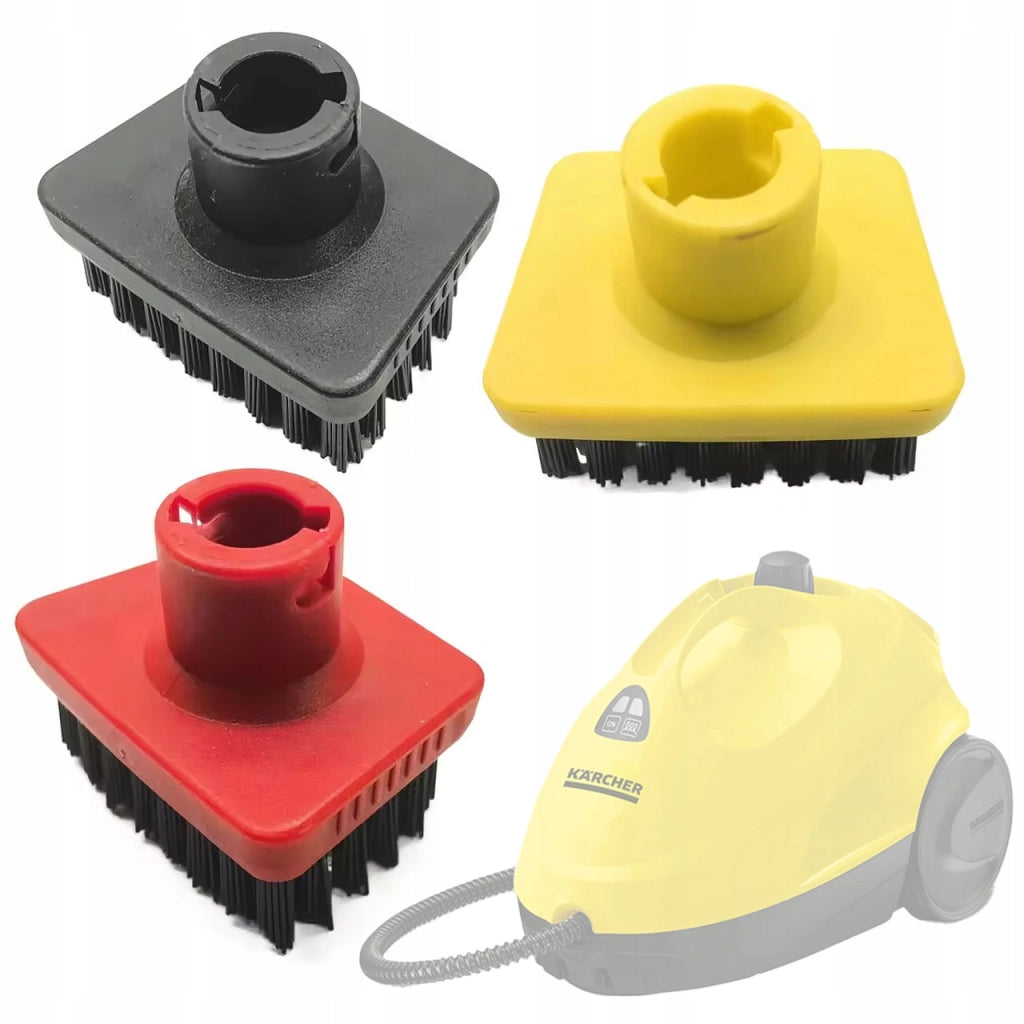 Set di Spazzole Quadrate di Ricambio compatibile con Kärcher SC1–SC5 – Variazione Colore, Montaggio Bagnetto
