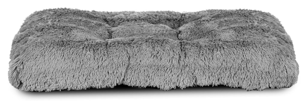 AIO FACTORY 80x60 cm Letto per cani Shaggy Cushion Grigio chiaro Impermeabile