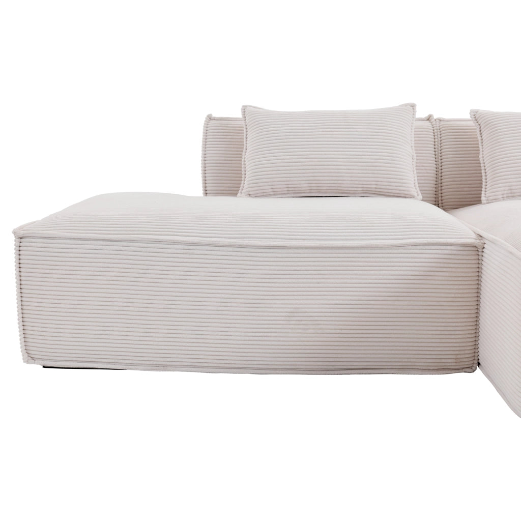 Divano 3 Posti con Cuscini ¨C MINIMAL ¨C Tessuto, 235 cm
