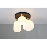 Diva Plafoniera a 3 Luci in Vetro Rigato GD Trio