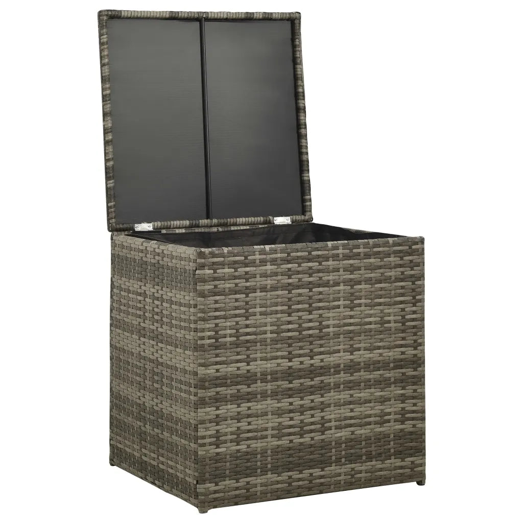 Set Divani da Giardino 4 pz con Cuscini in Polyrattan Grigio 313130