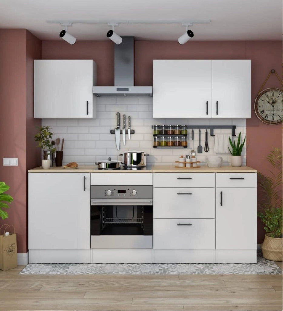 Cucinino Moriantha, Cucina 4 Cassetti, Elettrodomestici non inclusi, Bianco