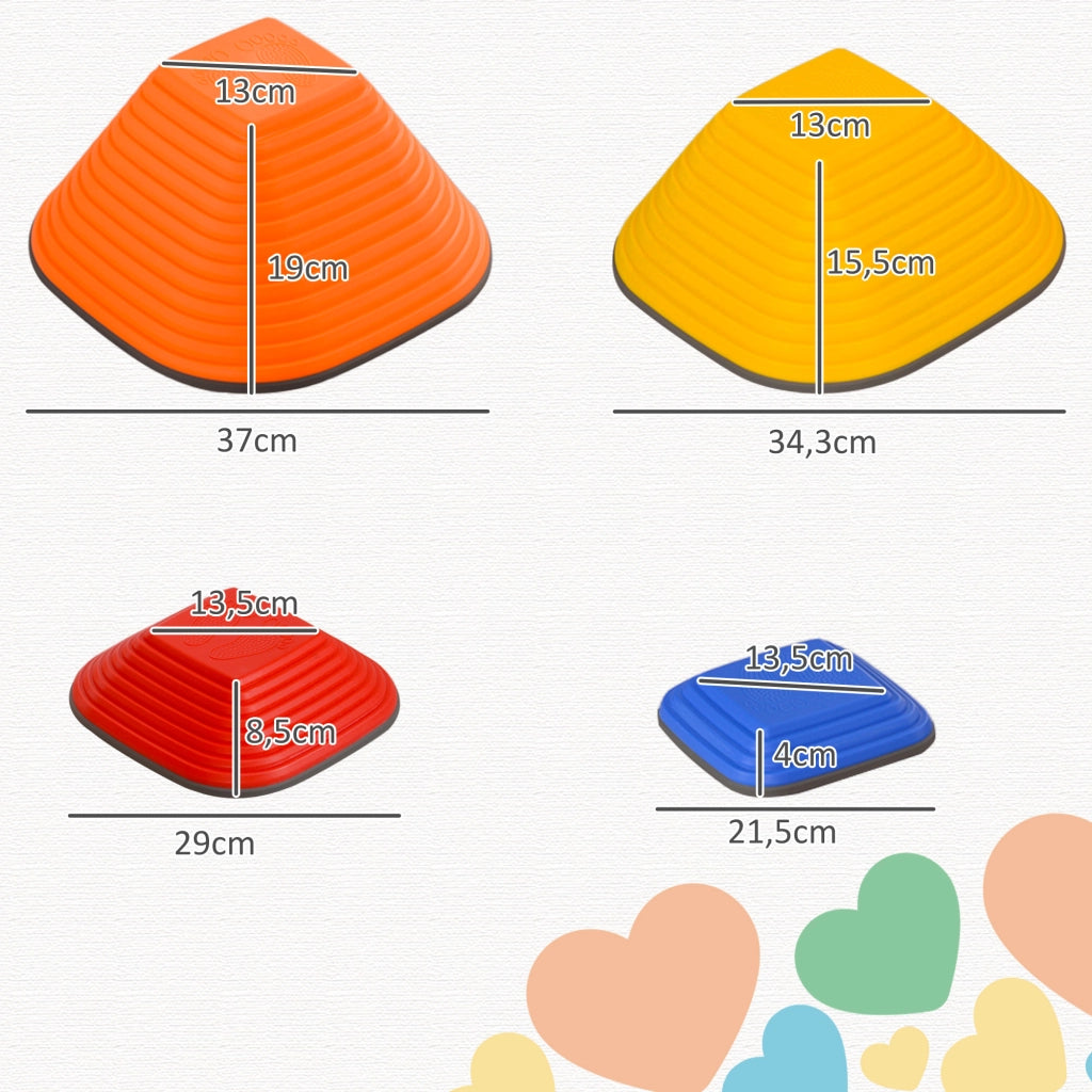 Set pietre equilibrio bambini 11 pezzi ¨C Xylo ¨C impilabili antiscivolo multicolore