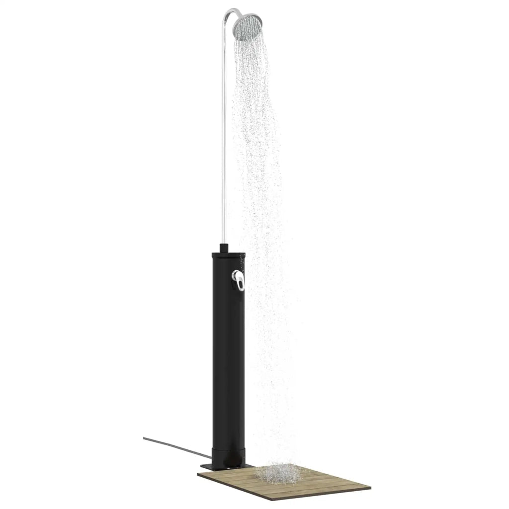 Doccia Solare con Testa Doccia PVC, ABS, Lega di zinco Nero 42039808