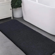 Matrice antislip per bagno superassorbente con microfibra soffice e densa lavabile in macchina lunga 50 x 178 cm (nero)