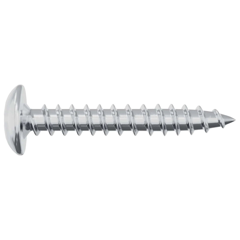 Viti in Legno 12 pz Argento M4 x 25 mm Acciaio CFW6738481