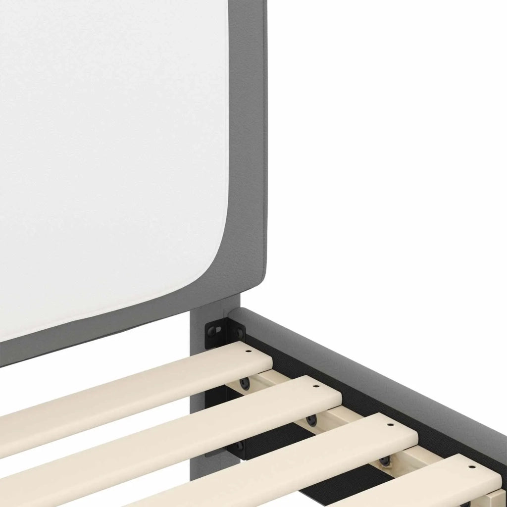 Struttura letto bambini con testata-Giroletto per bambini Grigio Chiaro 90 x 200 cm 349852