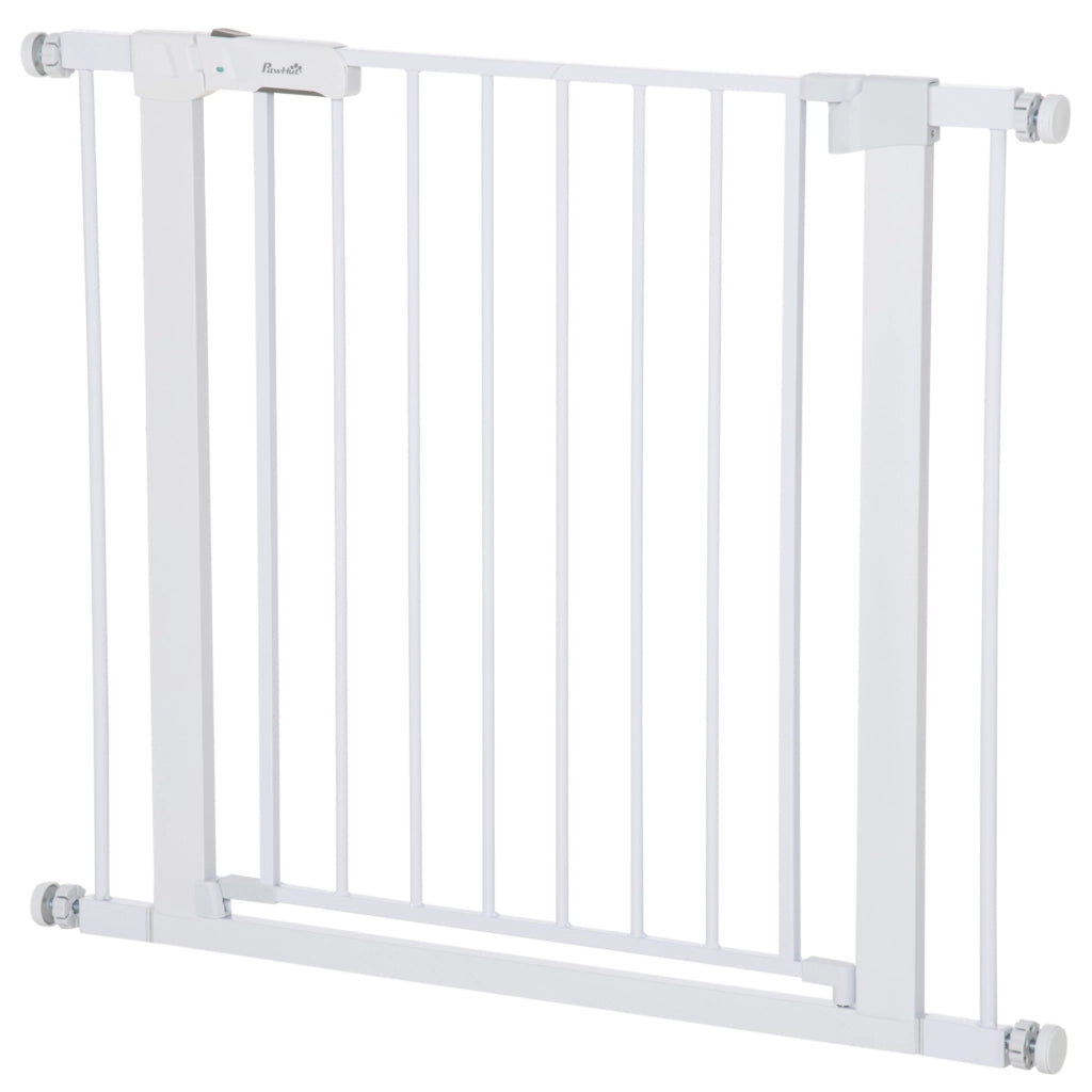 Cancelletto di sicurezza ¨C Xylo ¨C metallo bianco, 76-97 cm, montaggio senza forare