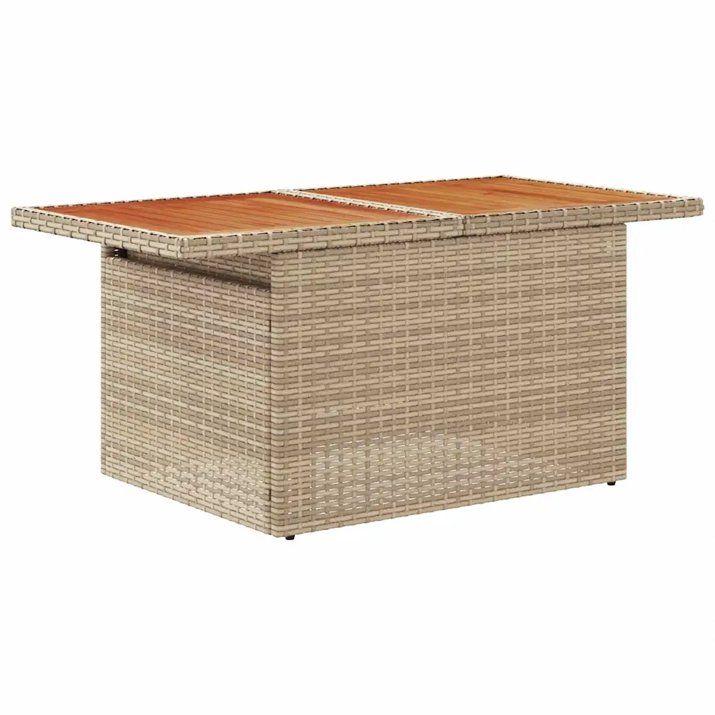 Set Divano da Giardino con cuscino 9 pcs Beige polyrattan 3360039