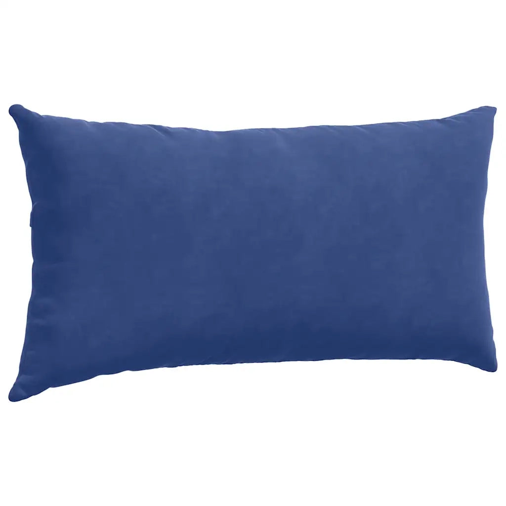Cuscini da Divano 2 pz-Set di 2 Cuscini per Sofa Blu Polizia 80 x 40 cm Tessuto in Cords