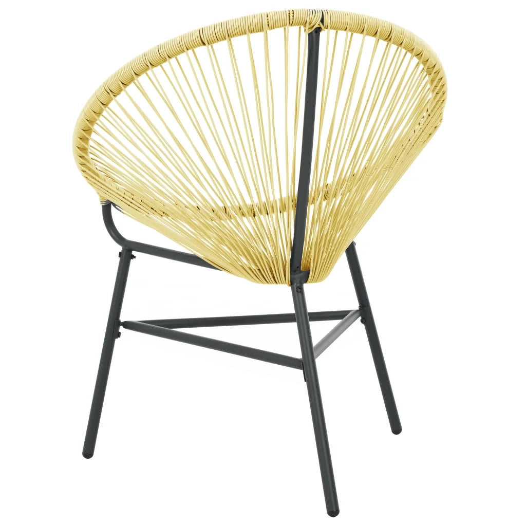 Sedia Acapulco da Giardino in Polyrattan Beige 313139