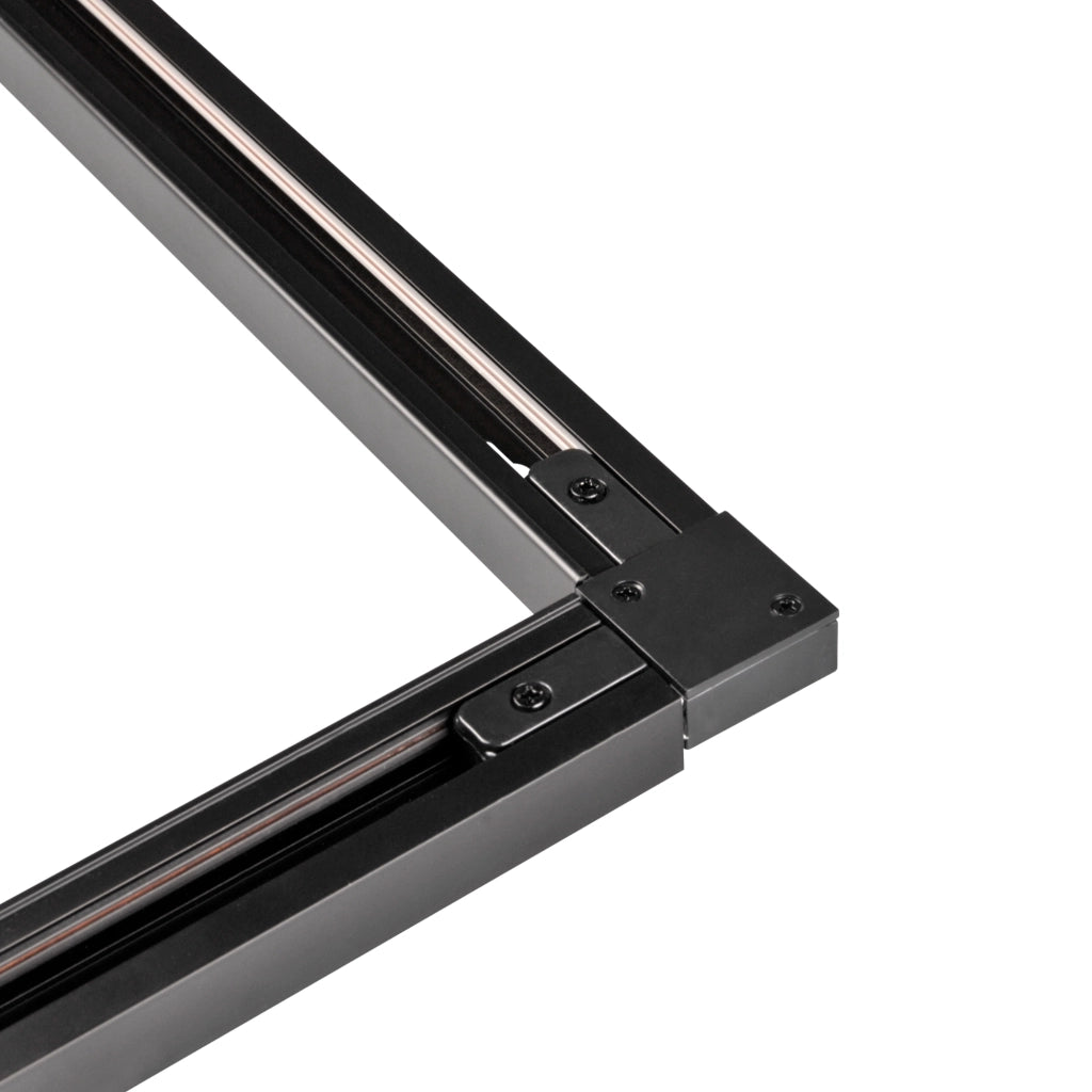 Connettore angolare nero per binario Polux 321879 IP20