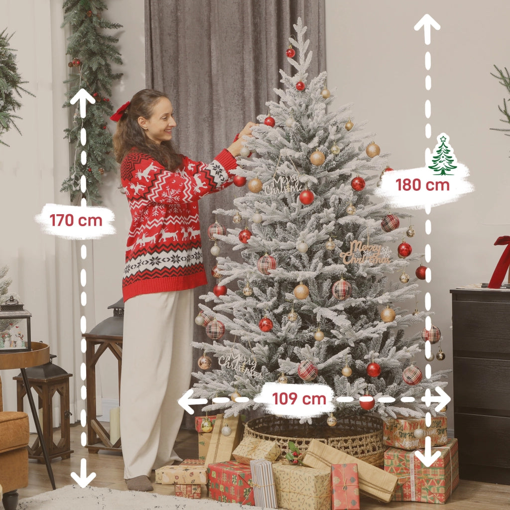 Albero di Natale Artificiale 180 cm ¨C Xylo ¨C Effetto Neve, 1976 Rami