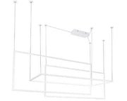 Lampada a sospensione Geometric bianca LED 79,8W Maxlight
